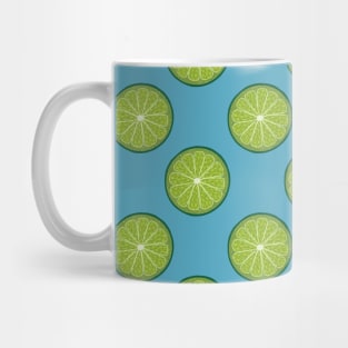 Fresh lime slice pattern Mug